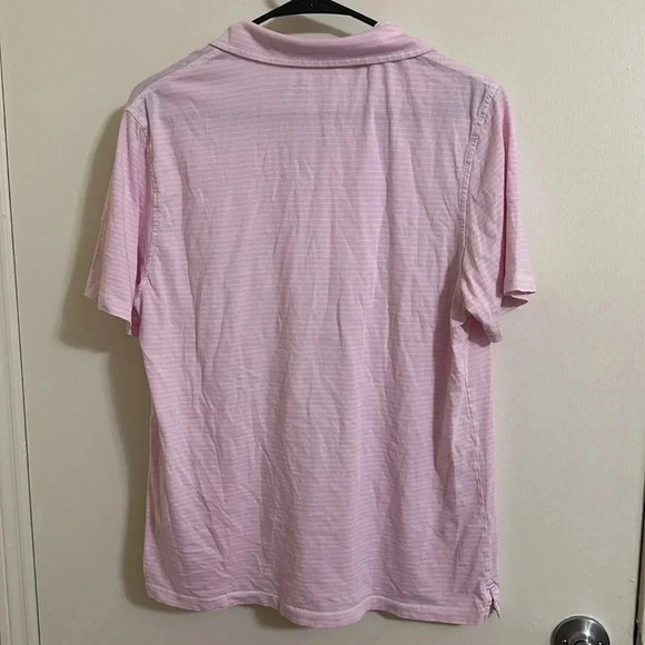 EUC Vineyard Vines Island Polo Pink Striped - Picture 2 of 3
